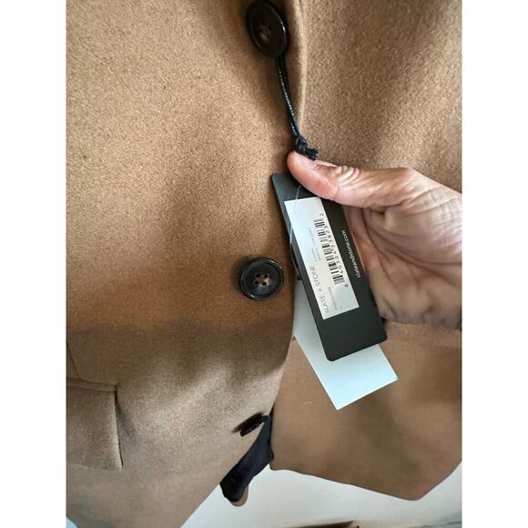 NWT Slate & Stone Men's Brown Camel Wool Blend Topcoat Size Large - Picture 10 of 13